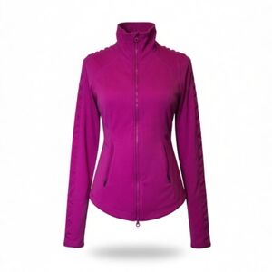 Zella Pink Performance Zip Jacket Small Athletic Active Running Spring Barbie